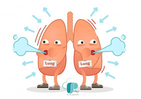 دستگاه اسپیرومتری در حال اندازه‌گیری حجم ریوی بیمار در مرکز تخصصی طب کار پرانا
